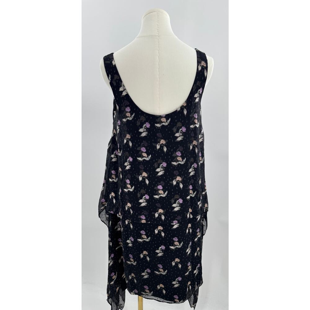 Opening Ceremony Black Gestures Burnout Handkerchief Dress Sleeveless 8 - Picture 3 of 11